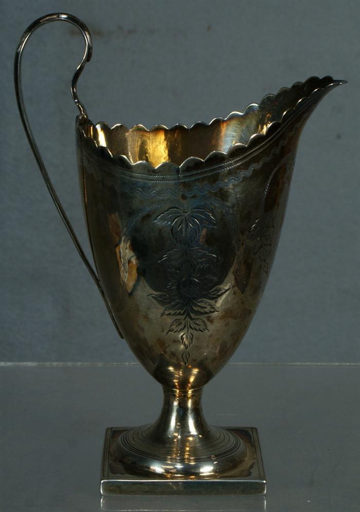 Georgian sterling silver cream