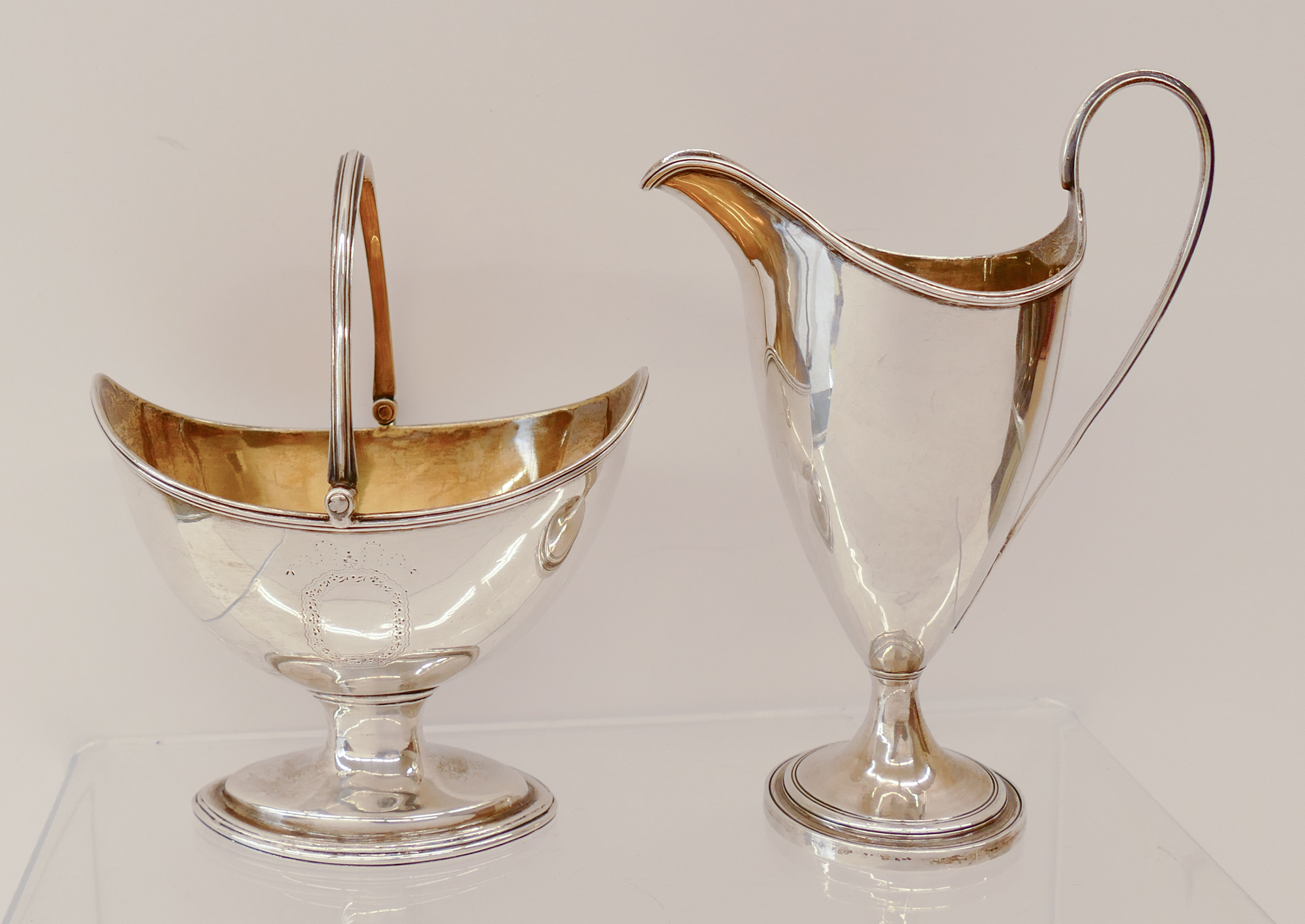 Georgian Sterling Sugar Basket &
