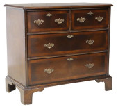 GEORGIAN STYLE BANDED CHEST OF