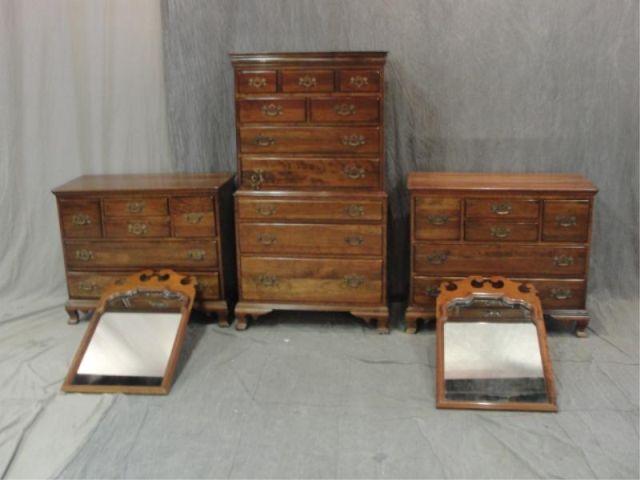 Georgian Style Bedroom Set. 2 low
