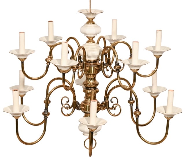 GEORGIAN STYLE BRASS AND