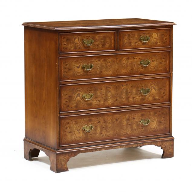 GEORGIAN STYLE BURL INLAID