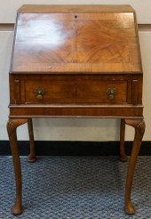 GEORGIAN STYLE BURL WALNUT LAD