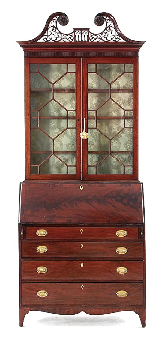 Georgian style carved and inlaid