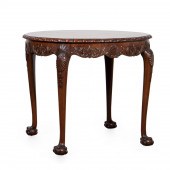GEORGIAN STYLE CARVED MAHOGANY