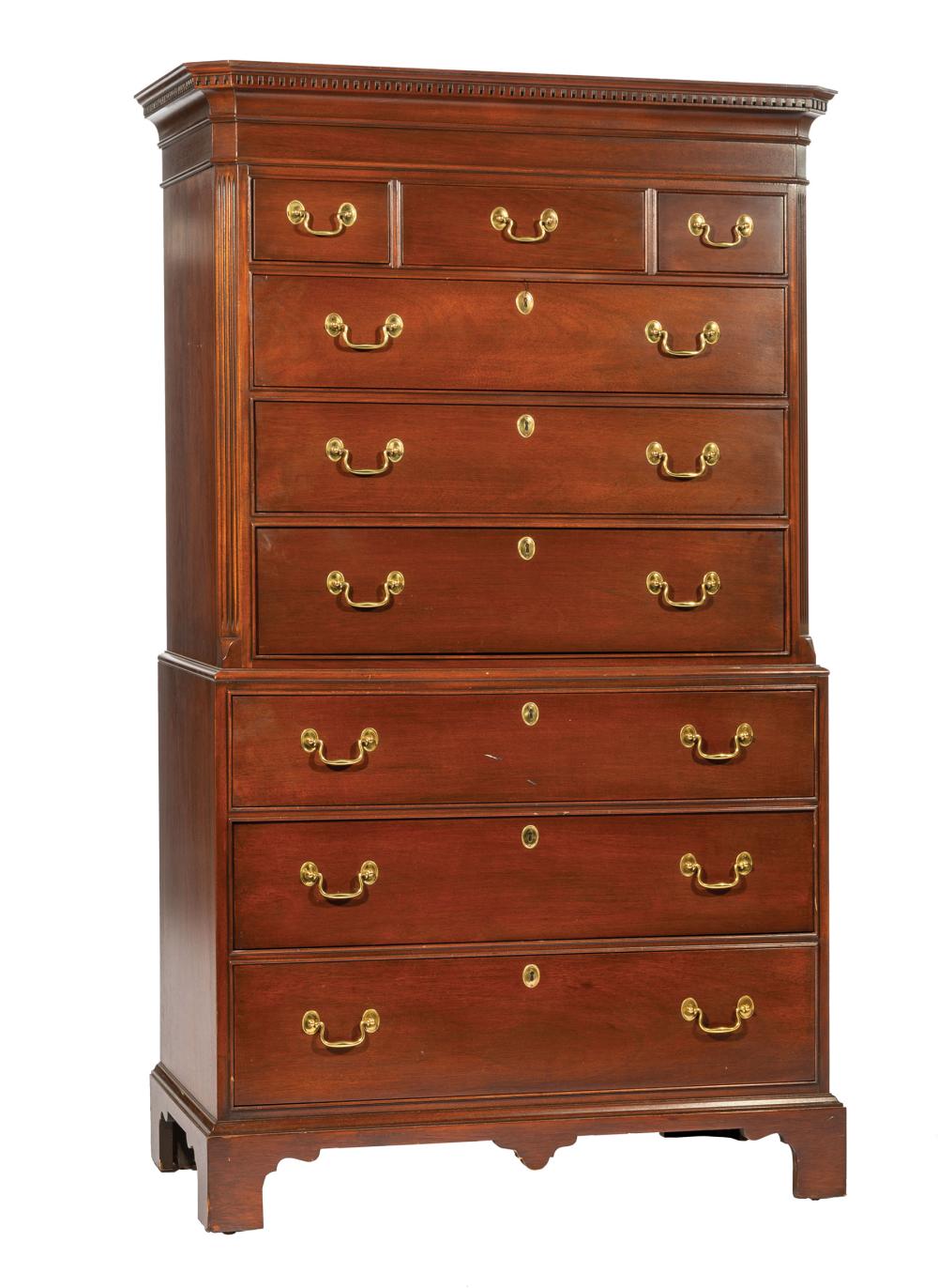 GEORGIAN-STYLE CARVED MAHOGANY
