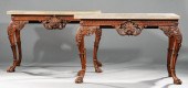 GEORGIAN-STYLE CARVED MAHOGANY