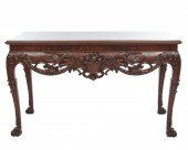 GEORGIAN STYLE CARVED MAHOGANY