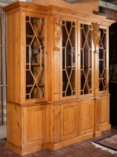 GEORGIAN-STYLE CARVED PINE BRE