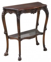 GEORGIAN STYLE CARVED WALNUT C