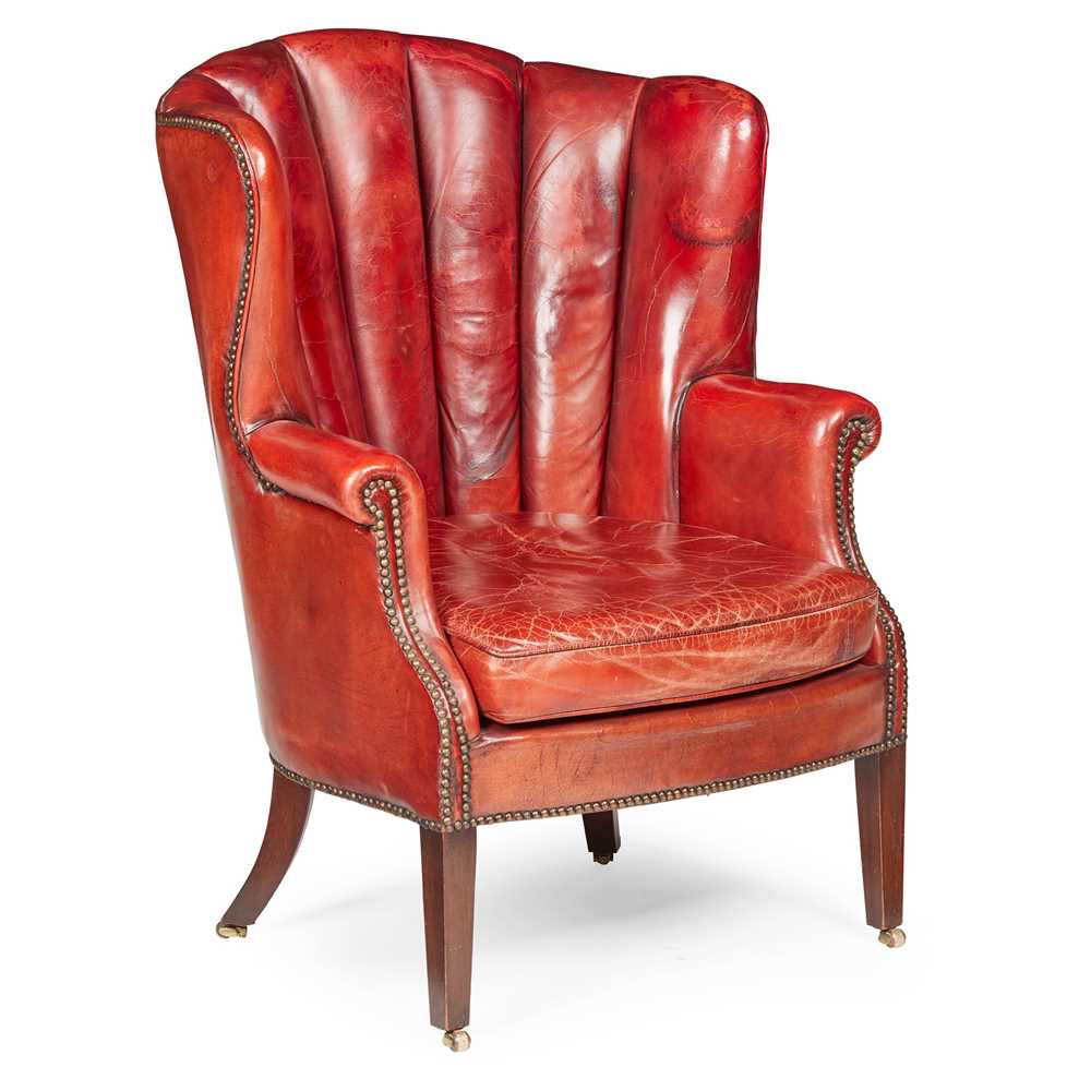 GEORGIAN STYLE CHANNEL-BACK RED