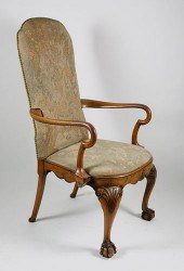 GEORGIAN STYLE CHERRY UPHOLSTE