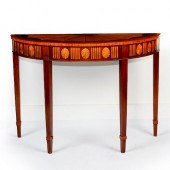 GEORGIAN STYLE DEMILUNE CONSOL