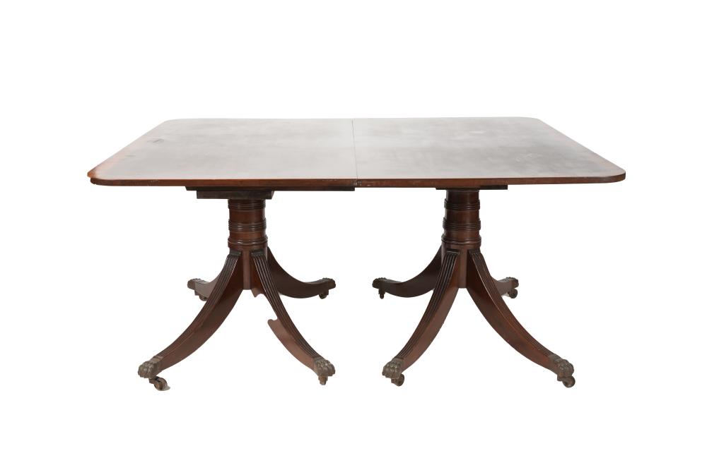 GEORGIAN-STYLE DOUBLE-PEDESTAL