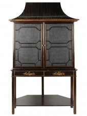 GEORGIAN-STYLE EBONIZED AND GI