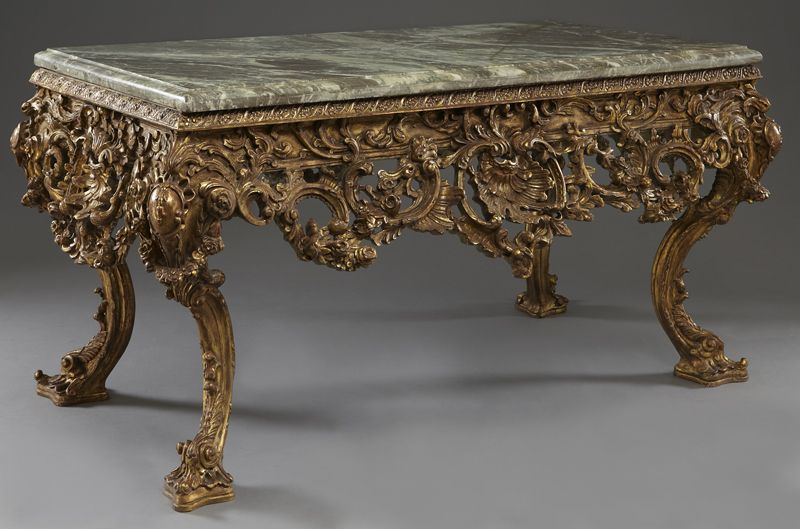 Georgian style gilt wood center
