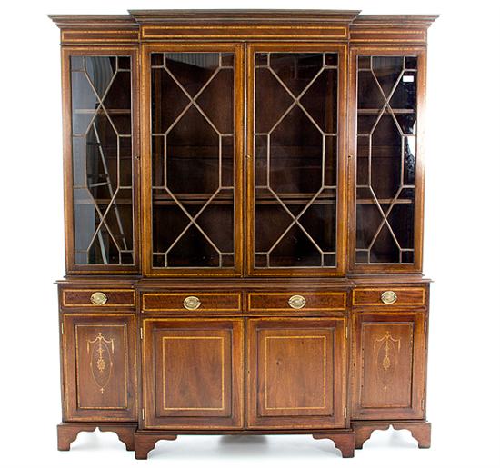 Georgian style inlaid mahogany