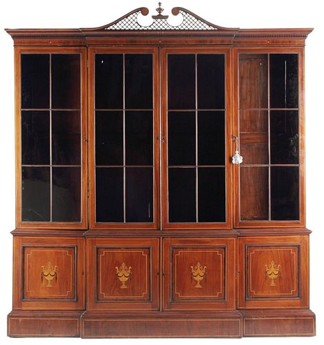 GEORGIAN STYLE INLAID MAHOGANY