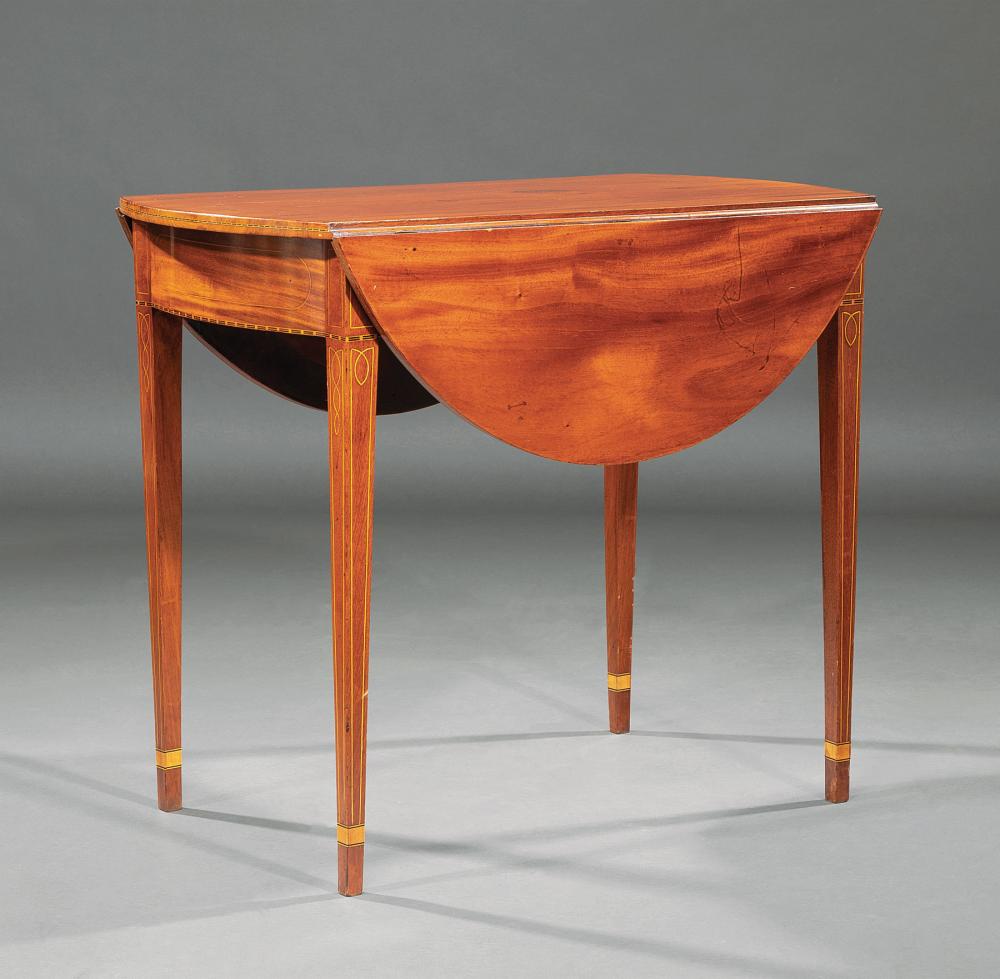 GEORGIAN-STYLE INLAID MAHOGANY