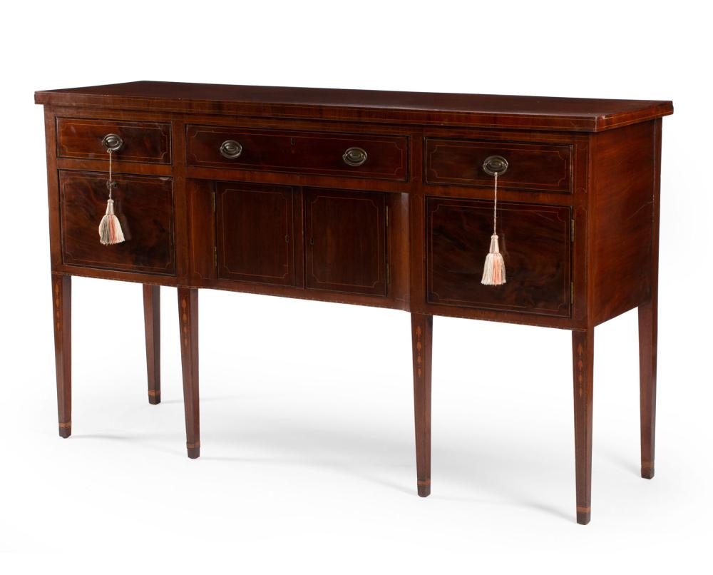 GEORGIAN-STYLE INLAID MAHOGANY