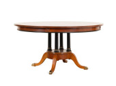 GEORGIAN STYLE INLAID ROUND DI