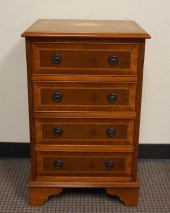 GEORGIAN STYLE INLAID YEWWOOD