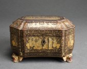 GEORGIAN STYLE JAPANNED GILT D