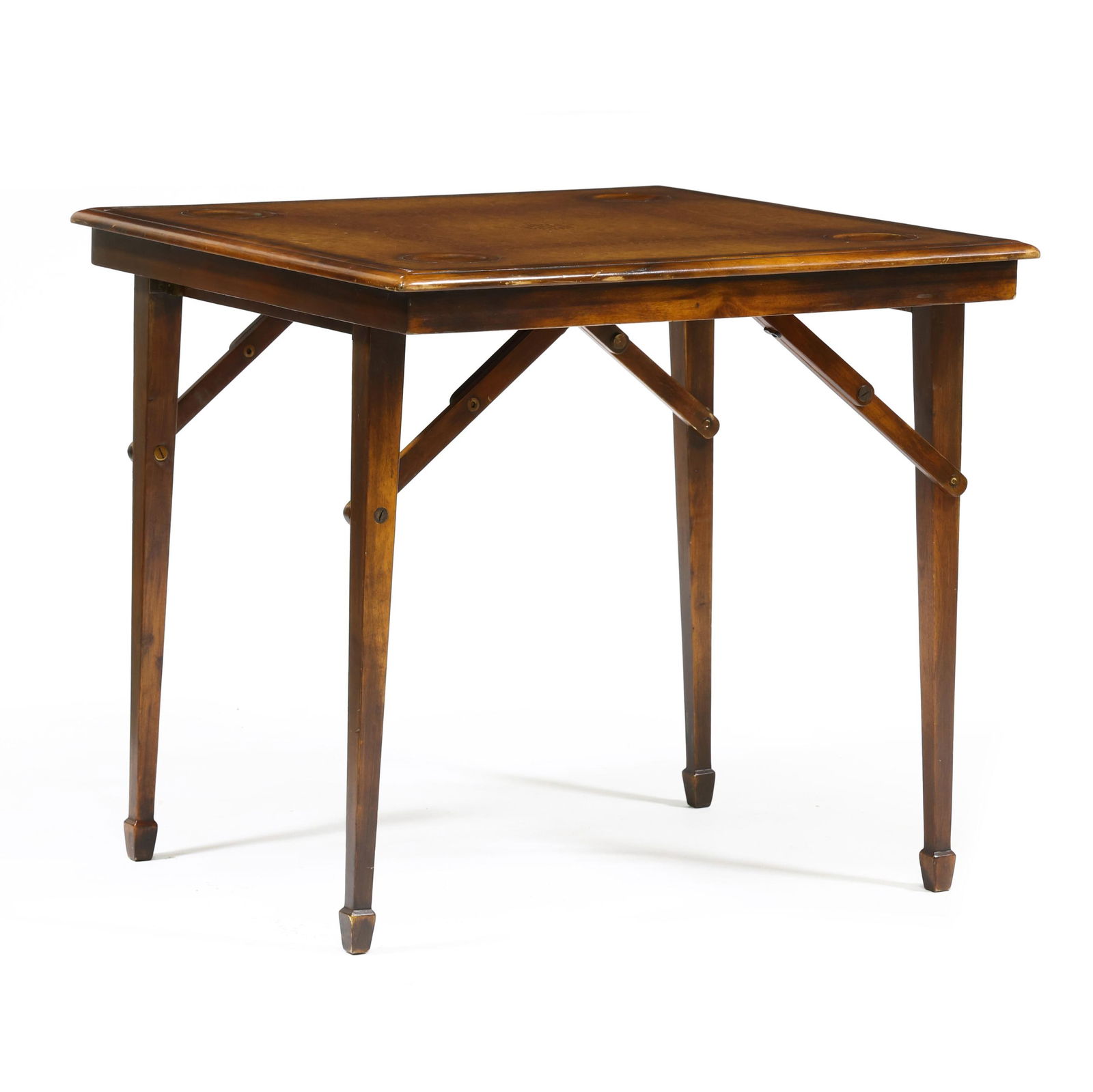 GEORGIAN STYLE LEATHER TOP MAHOGANY