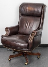 GEORGIAN STYLE LEATHER UPHOLST