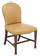 GEORGIAN STYLE LEATHER UPHOLST