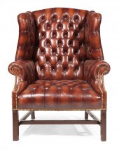 GEORGIAN-STYLE LEATHER WINGCHA