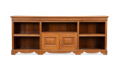 GEORGIAN STYLE LOW OAK BOOKCAS