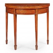 GEORGIAN STYLE MAHOGANY AND SA