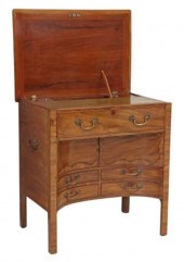 GEORGIAN STYLE MAHOGANY CAMPAI