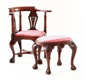 Georgian style mahogany corner