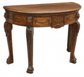 GEORGIAN STYLE MAHOGANY DEMILU