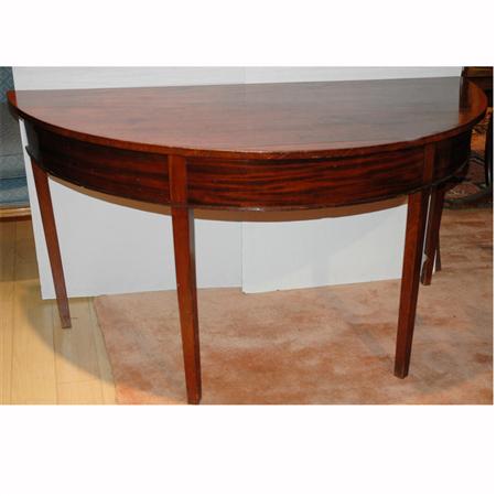 Georgian Style Mahogany Demilune