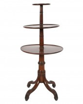 GEORGIAN-STYLE MAHOGANY DUMBWA