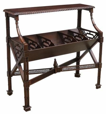 GEORGIAN STYLE MAHOGANY FINISH BOOK