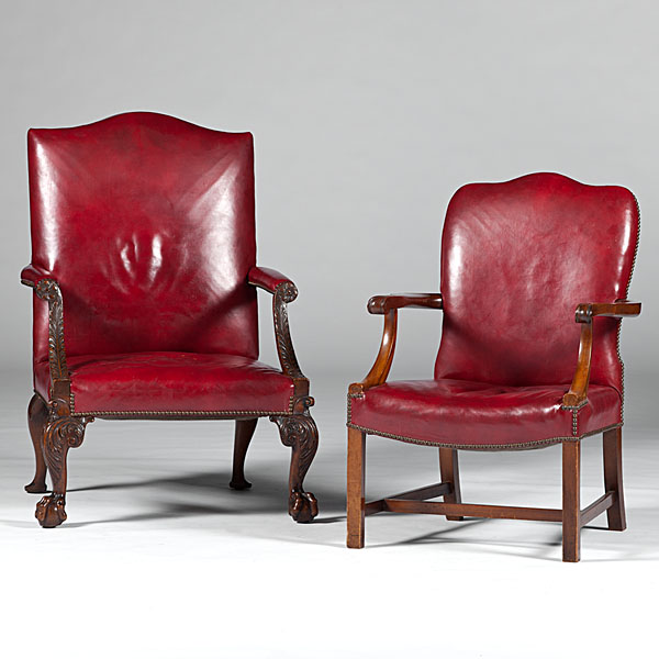 Georgian-style Mahogany Library