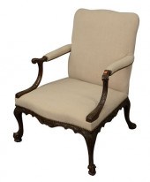 GEORGIAN STYLE MAHOGANY LIBRAR