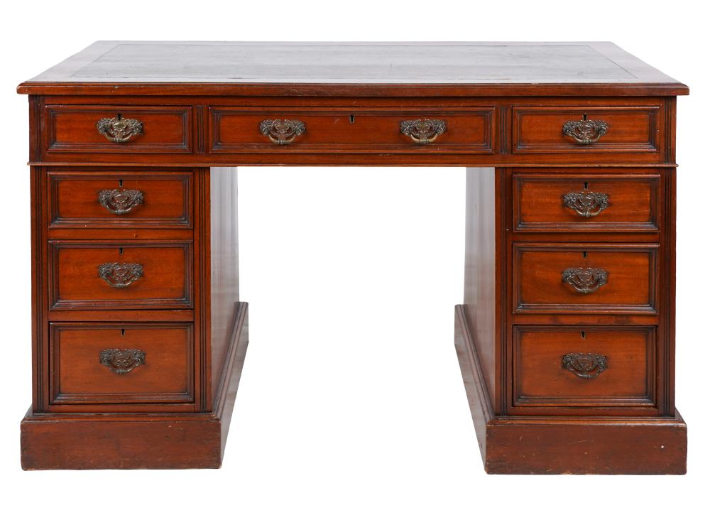 GEORGIAN-STYLE MAHOGANY PARTNER'S
