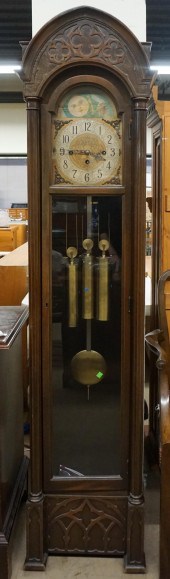 GEORGIAN STYLE MAHOGANY TALL C