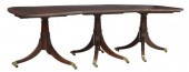 GEORGIAN STYLE MAHOGANY TRIPLE
