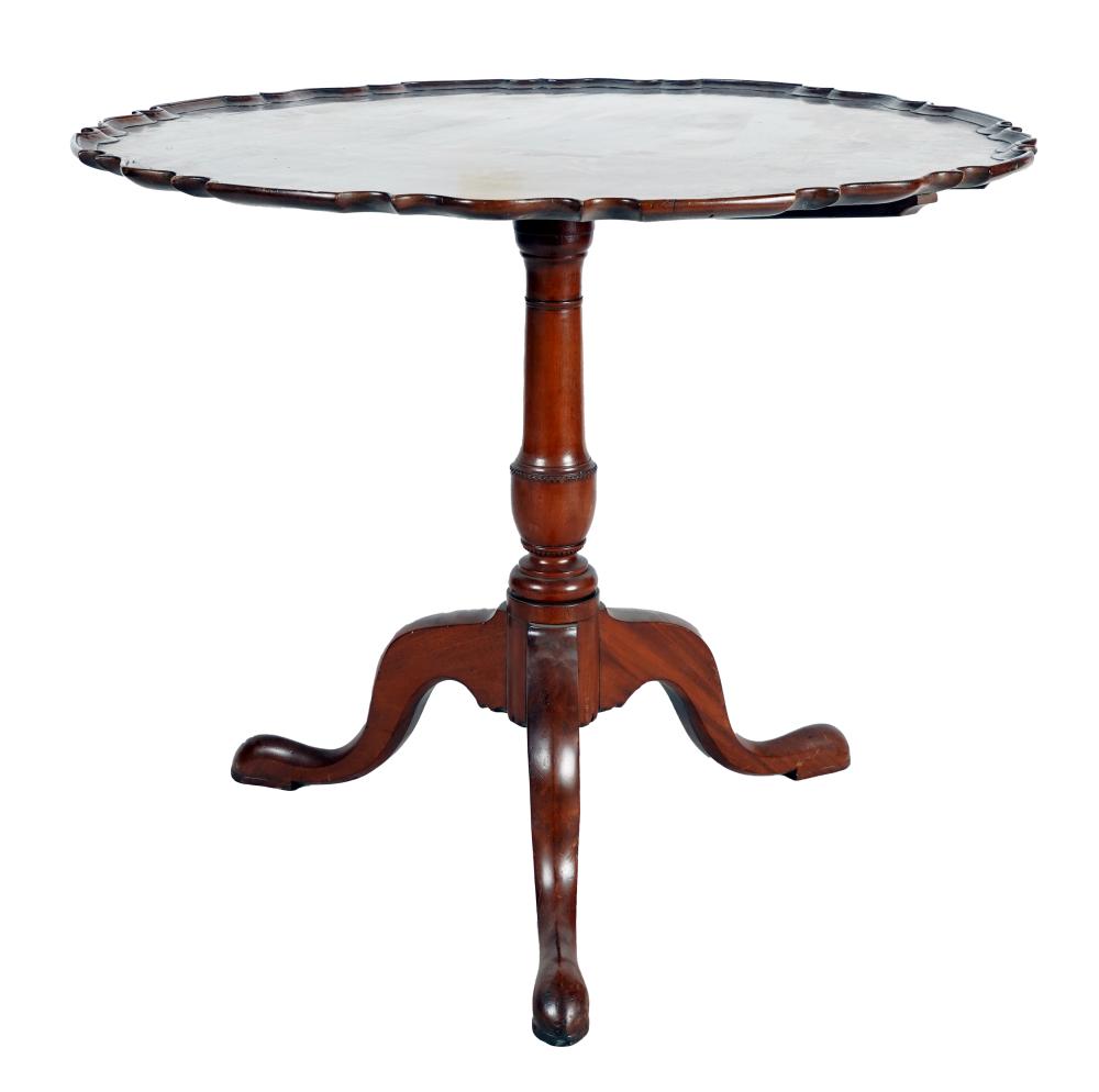 GEORGIAN-STYLE MAHOGANY TRIPOD