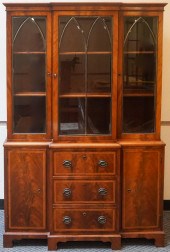 GEORGIAN STYLE MAHOGANY TWO-PA