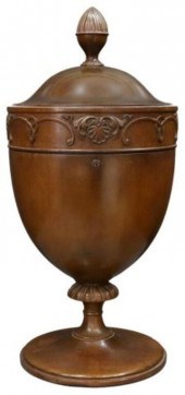 GEORGIAN STYLE MAHOGANY URN-FO