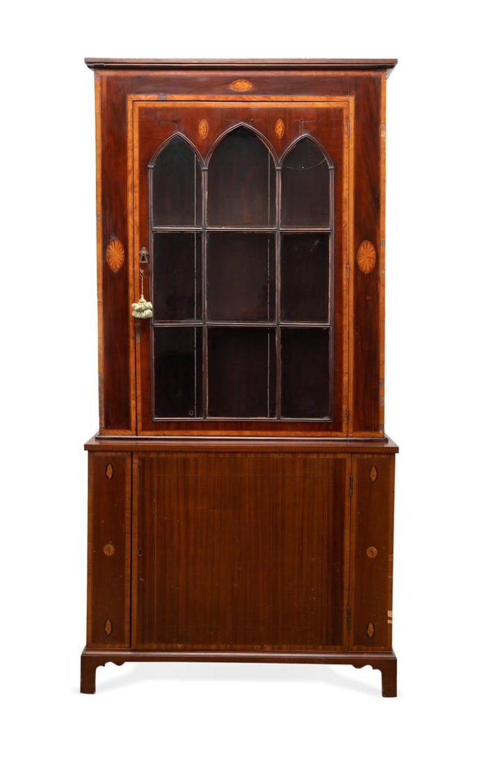 GEORGIAN STYLE MARQUETRY INLAID