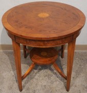 GEORGIAN STYLE MARQUETRY YEW W