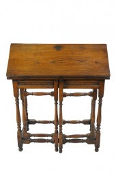 GEORGIAN STYLE OAK DROP FRONT